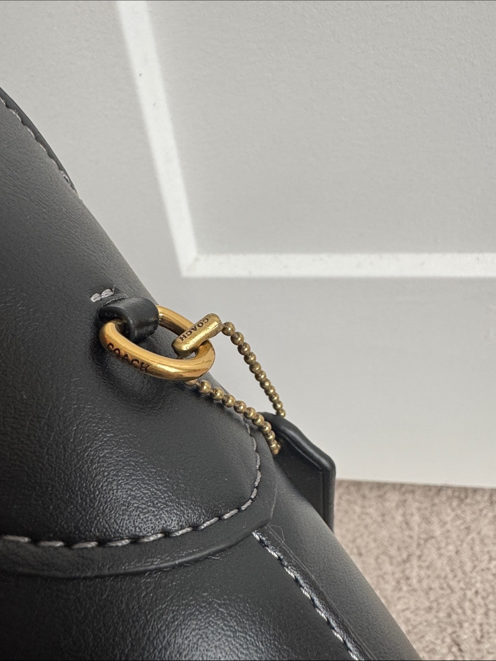 Coach Black Brooklyn 28 in Leather - Picture 7 of 7